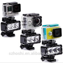 Accessories Underwater Light Diving waterproof LED video light+Battery&buckle mount For GoPro Session/Hero4/3+/3/5/6